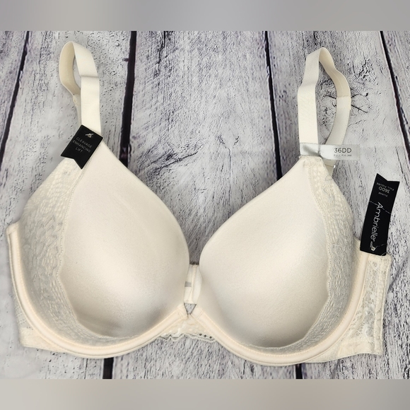 Ambrielle Plunge 36DD Full Figure, push up, Padded, underwire bra, NWT - Picture 2 of 15